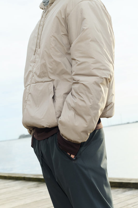 Windproof & water-repellent padded jacket