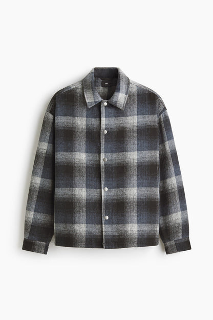 Men’s Plaid Overshirt Jacket | Stylish Casual Winter Wear
