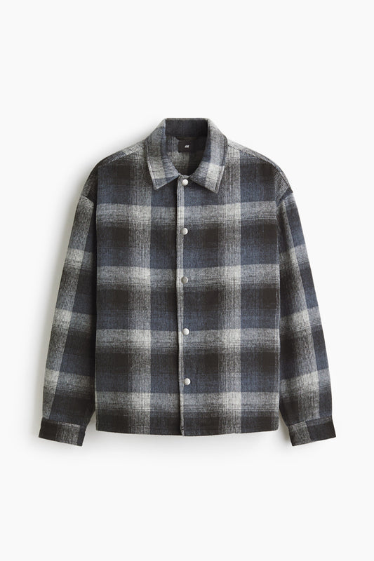 Men’s Plaid Overshirt Jacket | Stylish Casual Winter Wear