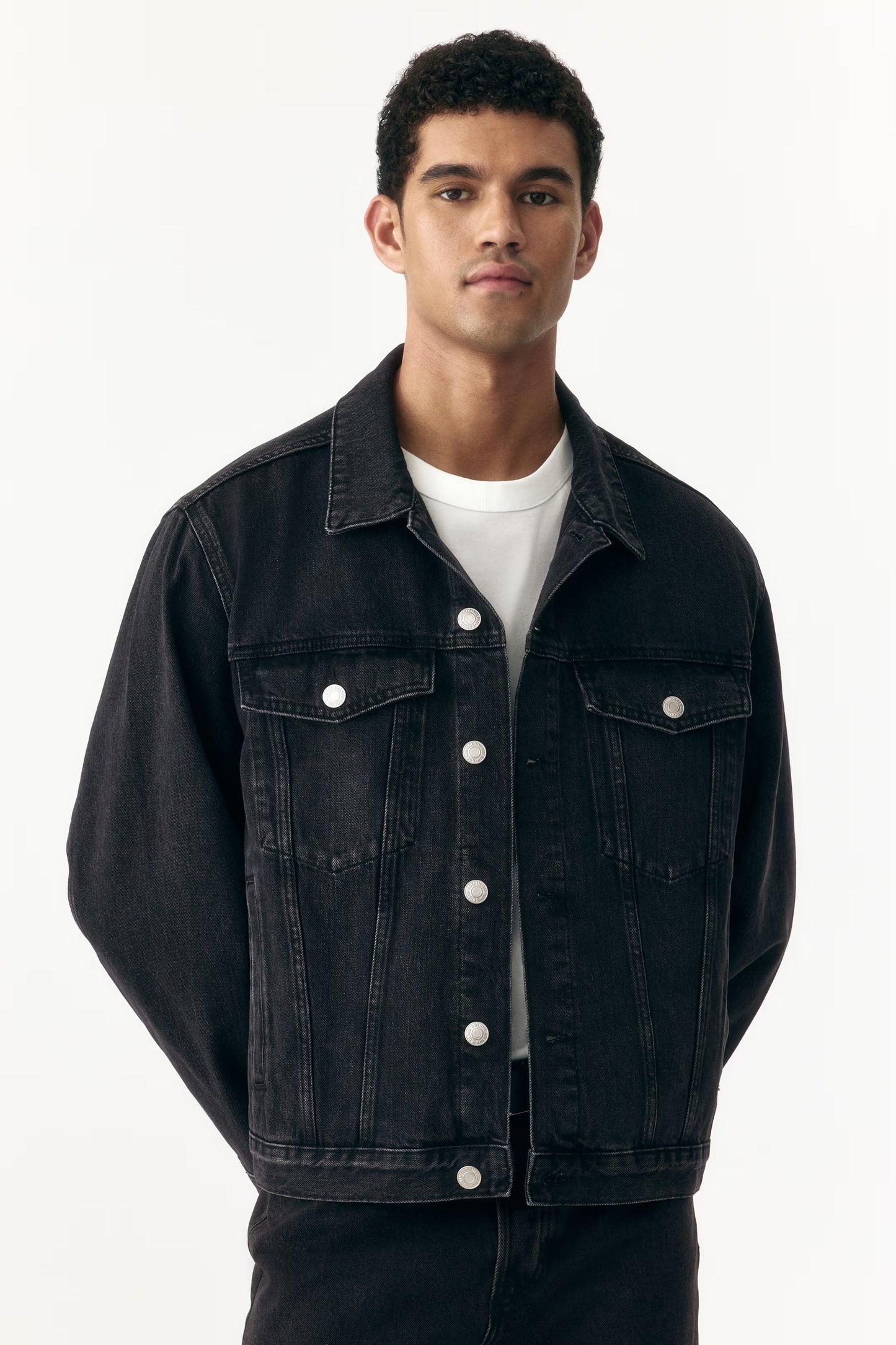Denim trucker jacket