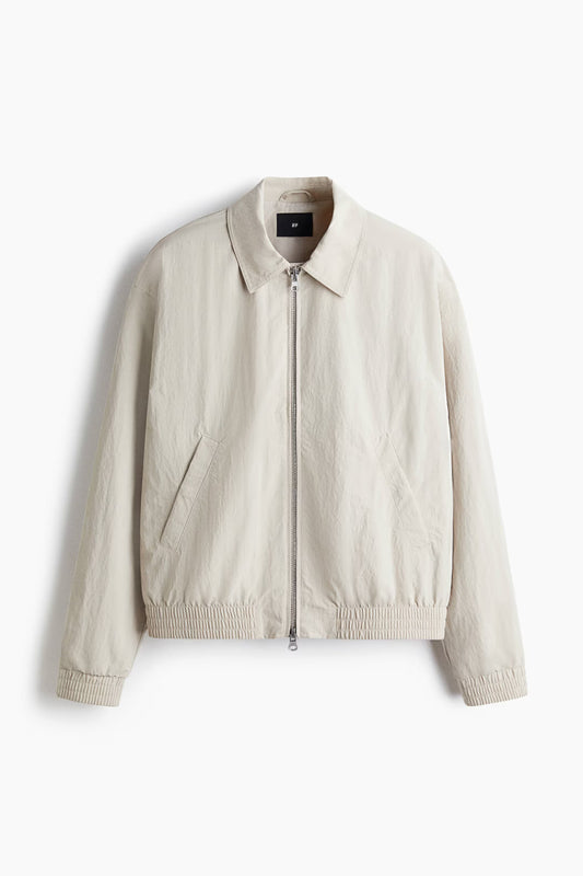 Collared bomber jacket